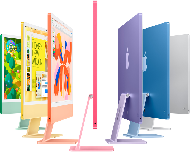 Моноблок Apple iMac 24" М4 4.5К 10‑ядер GPU 512GB Blue (MWV33UA/A) - зображення 4