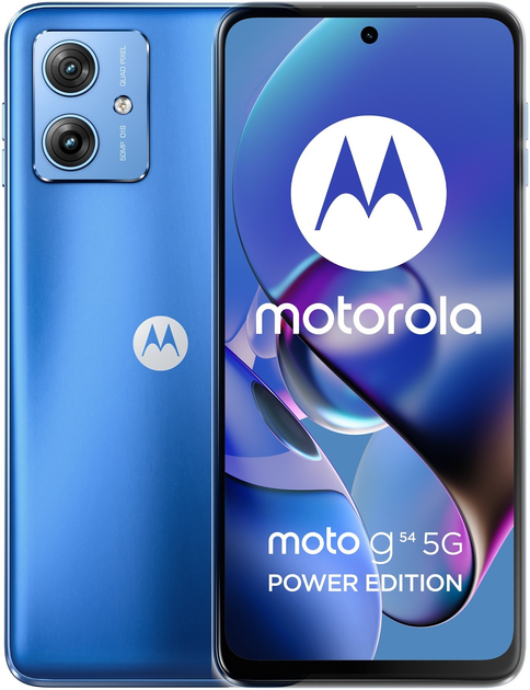 Smartfon Motorola G54 Power 12/256GB eSim Pearl Blue (PB0W0001RO) - obraz 1