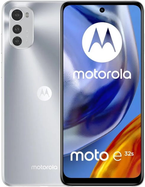 Smartfon Motorola Moto E32S 4/64GB DualSim Silver (PATX0020IT) - obraz 1