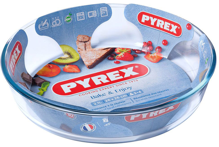 Forma do pieczenia Pyrex przezroczysta 25 cm (3137610000834) - obraz 2