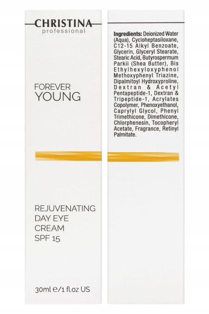 Krem pod oczy z filtrem SPF Christina Forever Young odmładzający na dzień 30 ml (7290100362150) - obraz 2