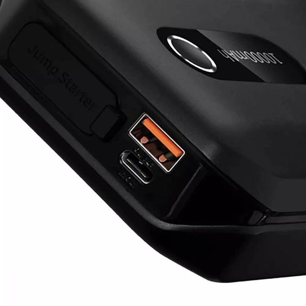 Пускозарядний Пристрій Baseus Super Energy Air Car Jump Starter 10000mAh Чорний - Фото 4 Пускозарядний Пристрій Baseus Super Energy Air Car Jump Starter 10000mAh Чорний - изображение 4