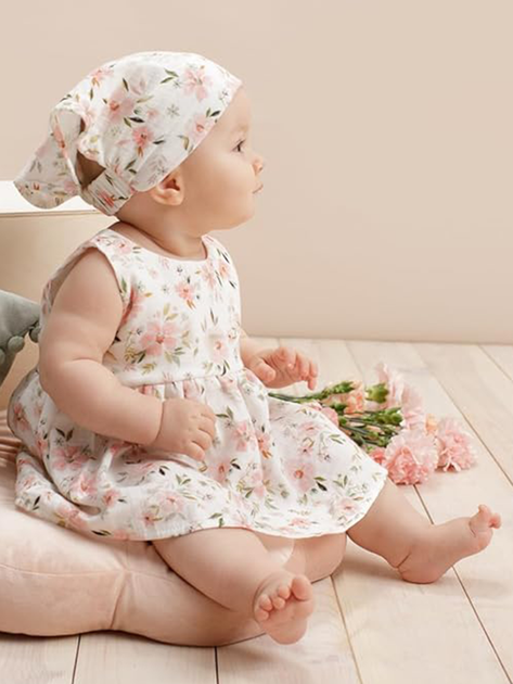 Chustka dziecięca dla dziewczynki na głowę Pinokio Summer Garden Headscarf 42-44 cm Ecru (5901033300967) - obraz 3
