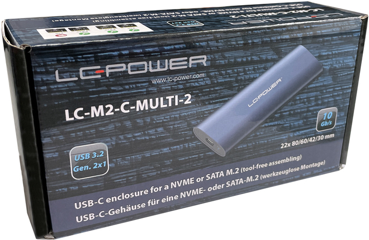 Корпус / кишеня для накопичувачів LC-Power LC-M2-C-MULTI-2 HDD/SSD - зображення 8