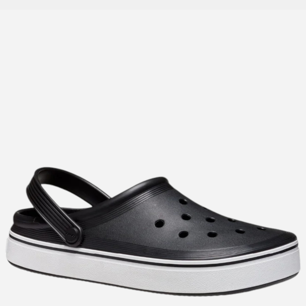 Чоловічі крокси Crocs Crocband Clean Off Court 208371-001 43-44 (M10/W12) Чорні з білим (0196265226832) - зображення 3