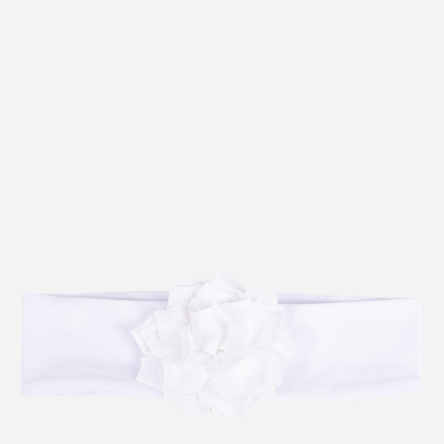 Opaska na głowę dziecięca dla dziewczynki YOCLUB Girls' Headband COP-0015G-0100 42-48 cm Biała (5904921610124) - obraz 1