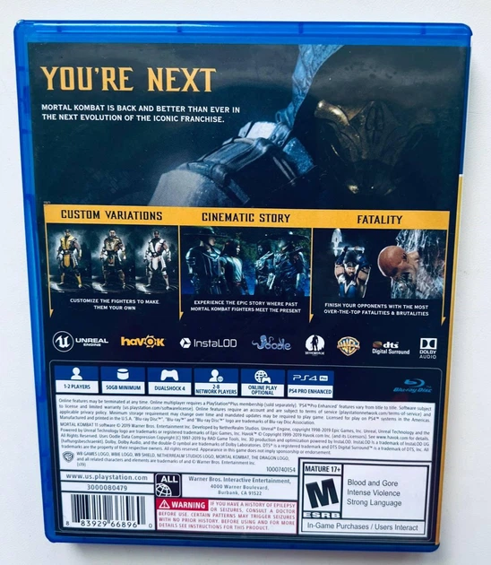 Mortal Kombat 11, английская версия - диск для PlayStation 4, Б/У - Фото 3 Mortal Kombat 11, английская версия - диск для PlayStation 4, Б/У - изображение 3