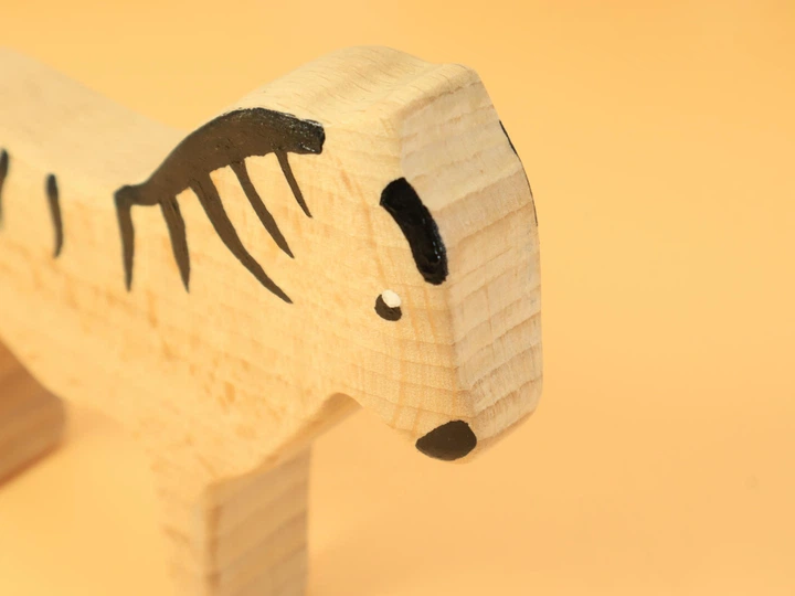Зебра. Деревянная игрушка, животное. Игрушка из дерева, массив, бук. 201120 - изображение 3