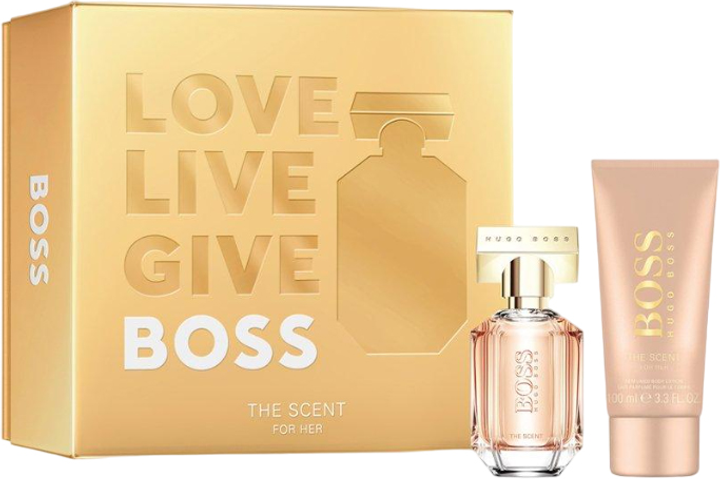 Zestaw damski Hugo Boss The Scent For Her Woda perfumowana 50 ml + Lotion do ciała 100 ml (3616303428624) - obraz 1