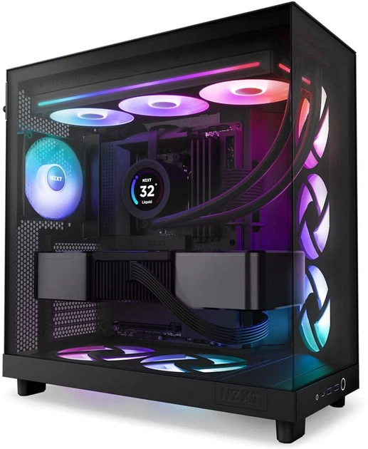 Вентилятор NZXT F360 RGB Core Fan (Single Frame) Black (RF-U36HF-B1) - зображення 6