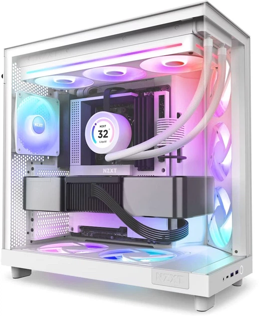 Chłodzenie powietrzne do PC NZXT F360 RGB Core Fan (Single Frame) White (RF-U36HF-W1) - obraz 6
