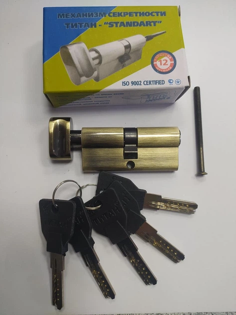 Цилиндровый механизм ТИТАН M70(35*35)-C АВ - изображение 4