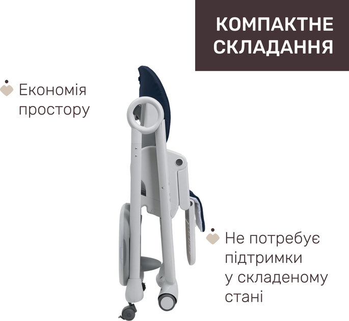 Стульчик для кормления Chicco Polly Magic Relax Синий (79502.64.00) - изображение 5