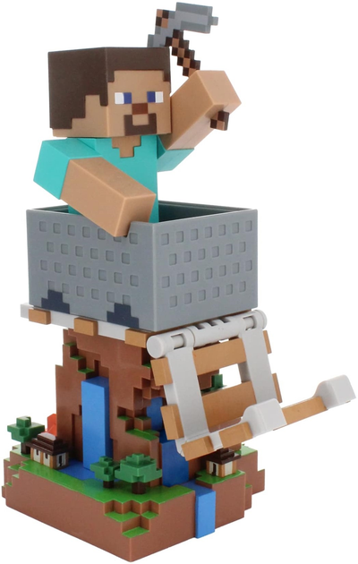 Stojak na kontroler Cable Guys Minecraft Steve R.E.S.T (5908305248781) - obraz 7