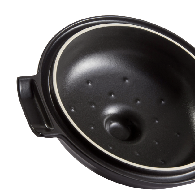 Каструля з кришкою керамічна Emile Henry Delight 2.5 л чорний 776625 (08700753) - Фото 4 Каструля з кришкою керамічна Emile Henry Delight 2.5 л чорний 776625 (08700753) - зображення 4