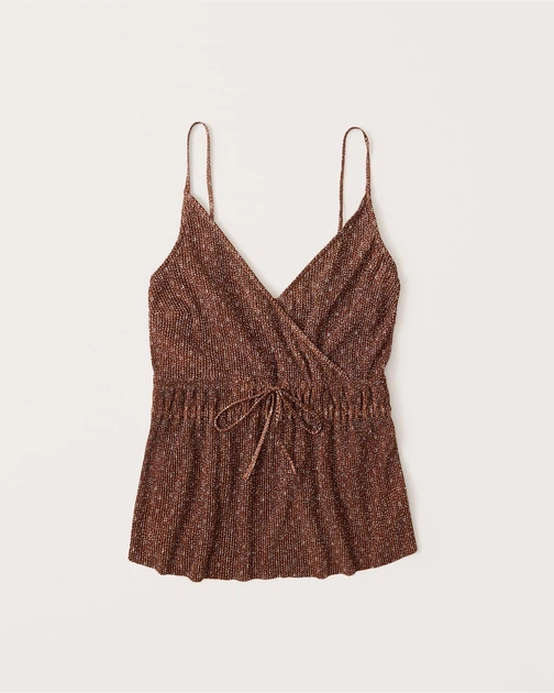 Майка Abercrombie & Fitch AF8218W XS Коричневий - зображення 2
