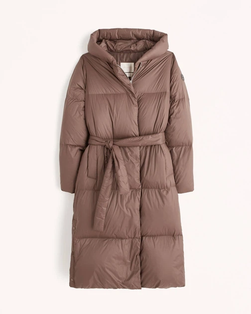 Пуховик женский - зимний пуховик Abercrombie & Fitch AF9404W XS Темно-коричневый - Фото 3 Пуховик женский - зимний пуховик Abercrombie & Fitch AF9404W XS Темно-коричневый - изображение 3