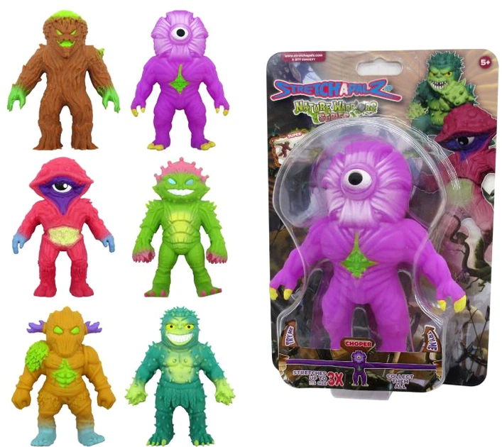 Игрушка-тянучка StretchApalz серия Nature Warriors Tosto 14 см