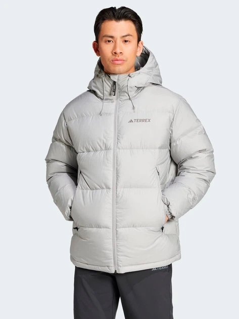 Пуховик зимний мужской Adidas Terrex Mt Goose Jkt IX7926 2XL Серый