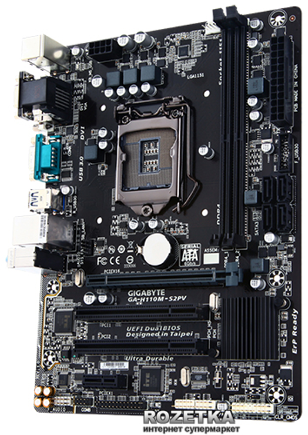 Материнская плата Gigabyte GA-H110M-S2PV (s1151, Intel H110, PCI-Ex16 ...