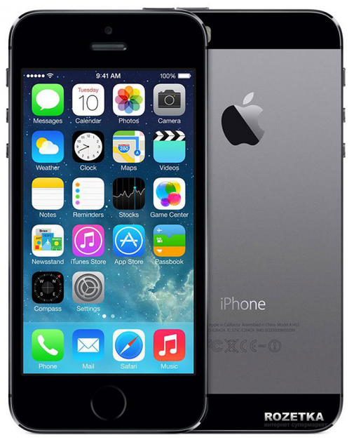 Мобильный телефон Apple iPhone 5s 16GB Space Gray - изображение 1