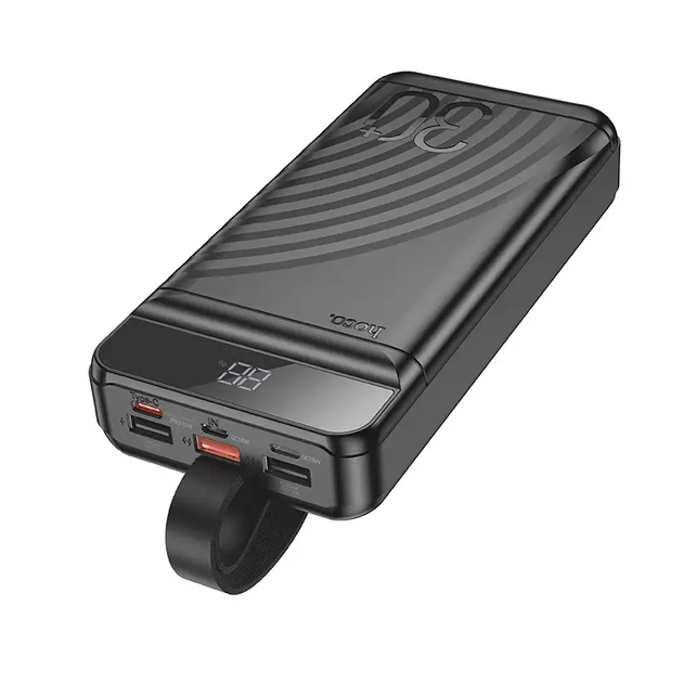 Powerbank Hoco J123В 30000 mAh зі швидкою зарядкою та ліхтариком Чорний G-10822 - Фото 4 Powerbank Hoco J123В 30000 mAh зі швидкою зарядкою та ліхтариком Чорний G-10822 - изображение 4