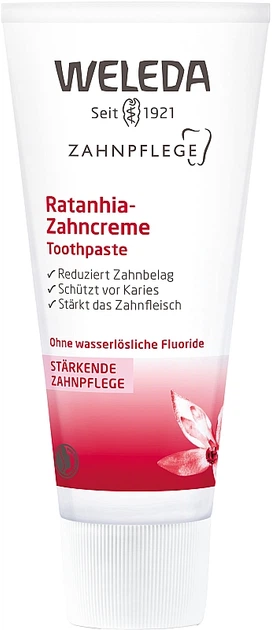 Зубна паста "Ратанія" Weleda Ratanhia 75ml (75ml) (224198-496294-2) - Фото 1 Зубна паста "Ратанія" Weleda Ratanhia 75ml (75ml) (224198-496294-2) - зображення 1
