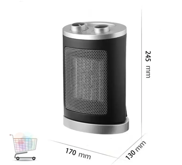 Тепловентилятор напольный Domotec MS-5905 Ceramic 1500 Вт Серый - изображение 2