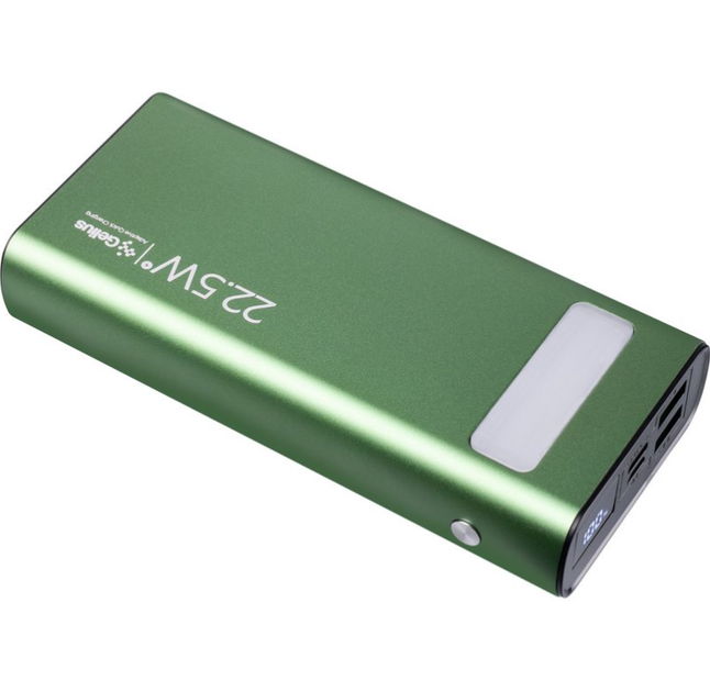 Додаткова батарея Gelius Lightstone GP-PB300i 20000mAh QC+PD 22.5W Green - зображення 6