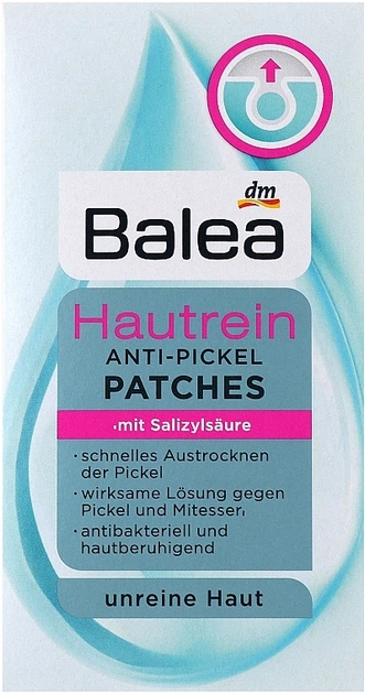 Патчі проти прищів - Balea Hautrein Anti-Pickel Patches 36шт (1158744-107446) - Фото 2 Патчі проти прищів - Balea Hautrein Anti-Pickel Patches 36шт (1158744-107446) - изображение 2