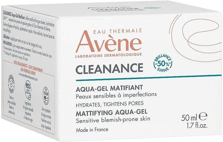 Матирующий аквагель для лица - Avene Cleanance Mattifying Aqua-Gel 50ml (1357057-20353650) - Фото 2 Матирующий аквагель для лица - Avene Cleanance Mattifying Aqua-Gel 50ml (1357057-20353650) - изображение 2