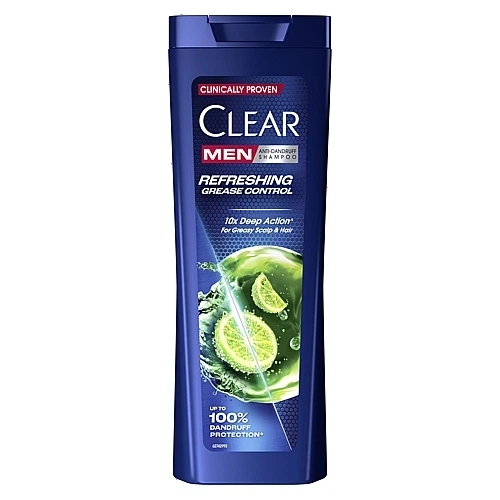 Шампунь проти лупи чоловічий "Контроль жирності шкіри голови" - Clear Men Refreshing Grease Control 360ml (115041-22800765) - Фото 2 Шампунь проти лупи чоловічий "Контроль жирності шкіри голови" - Clear Men Refreshing Grease Control 360ml (115041-22800765) - зображення 2