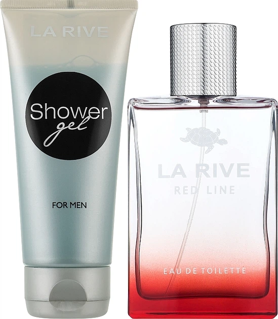 Zestaw męska La Rive Red Line Woda toaletowa 90 ml + Żel pod prysznic 100 ml (5903719641746) - obraz 2