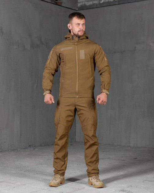 Тактический зимний костюм 3в1 SoftShell штаны+куртка+кофта M койот (89736) - изображение 2