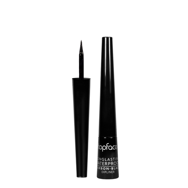 Підводка для очей TopFace Carbon Black Shine глянцева чорна РТ406 - зображення 2
