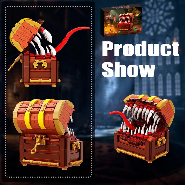 Конструктор BauTech сундук с сокровищами MOC Dungeons & Dragons Impersonator 340 деталей (1014-917-00) - Фото 2 Конструктор BauTech сундук с сокровищами MOC Dungeons & Dragons Impersonator 340 деталей (1014-917-00) - изображение 2