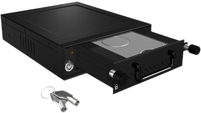 Kieszeń wewnętrzna ICY BOX Carrier IB-148SSK-B 1x5.25" - 3.5" i 2.5" SATA/SAS HDD/SSD Black - obraz 3