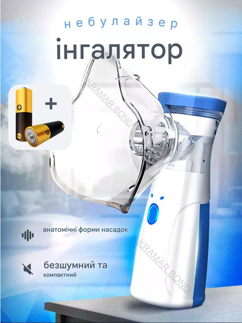 Інгалятор Mesh Nebulizer JSL-W302 для дорослих та дітей Портативний ультразвуковий ручний небулайзер 430090259 - зображення 2