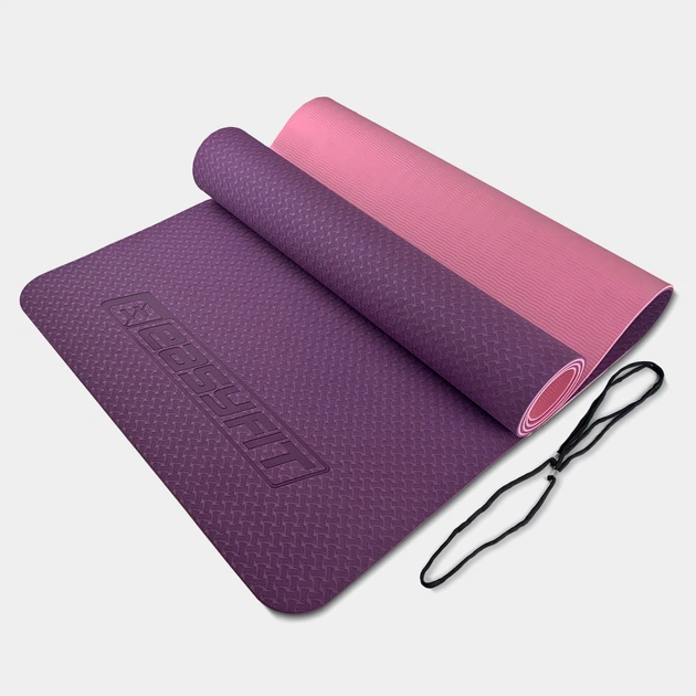 Коврик для йоги и фитнеса (йога мат) EasyFit TPE+TC 183х61см