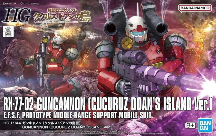 Модель для складання Bandai High Grade RX-77-02 Guncannon Cucuruz Doan's Wersja Islandia 1:144 (4573102653154) - зображення 2