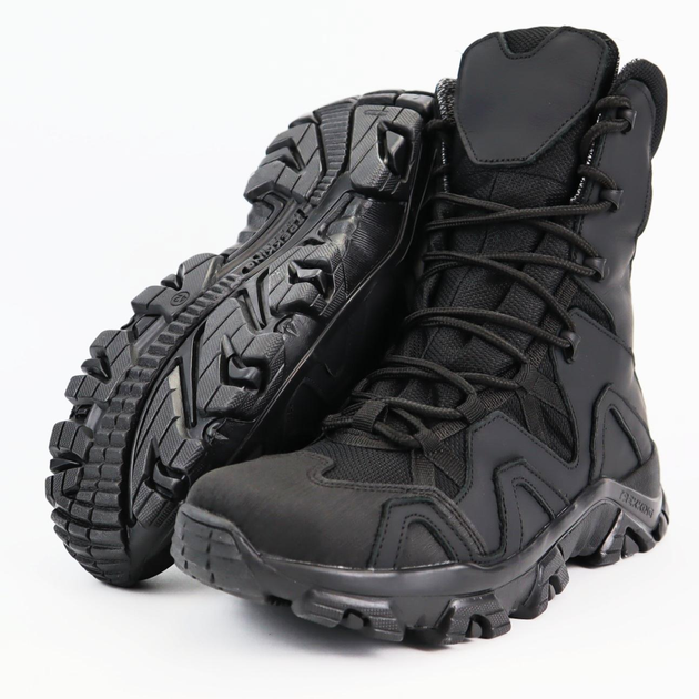 Берці зимові шкіряні OKSY TACTICAL утеплювач GORE-TEX Black 46 розмір арт.070107b-goretex-46 - зображення 1