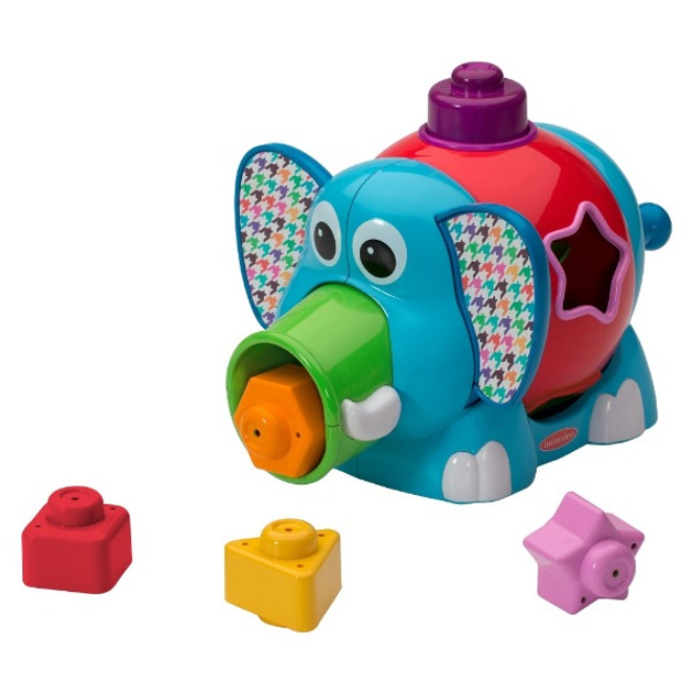 Zabawka sorter Infantino Słoń Jumbo z klockami 306912 (773554069129) - obraz 2