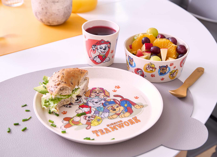 Набір дитячого посуду Koziol Connet Paw Patrol Organic moon 3 предмети Світло-бежевий (4002942676813) - зображення 3
