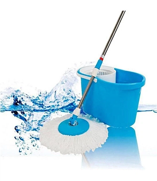 Швабра с турбо отжимом и ведром SmartUS Spin MOP 360° с круглой насадкой (6712TT720) - Фото 7 Швабра с турбо отжимом и ведром SmartUS Spin MOP 360° с круглой насадкой (6712TT720) - изображение 7