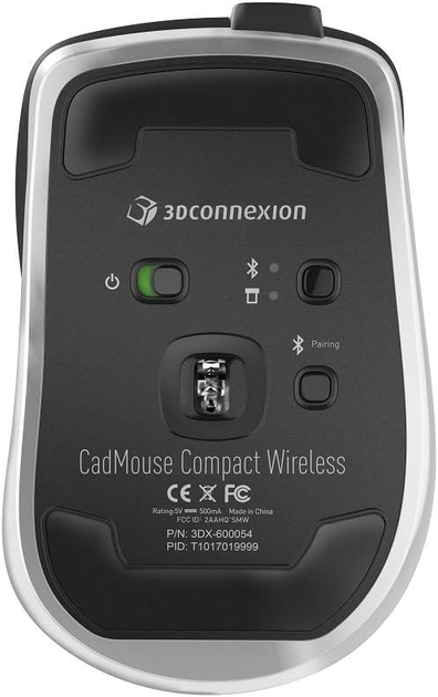 Беспроводная компьютерная мышь 3Dconnexion CadMouse Compact Черная Б/В - изображение 5