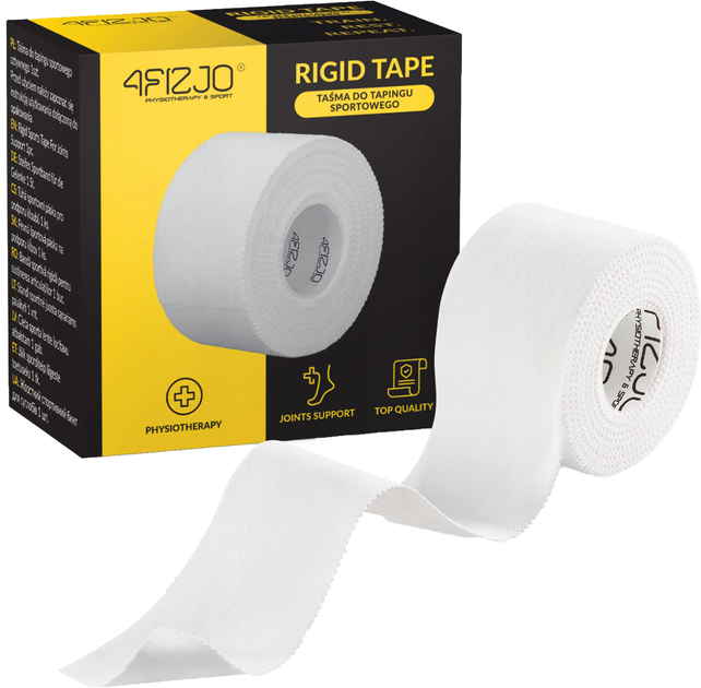 Кинезио тейп 4FIZJO Rigid Tape 5x10 жесткая White (P-5905973400824) - изображение 1