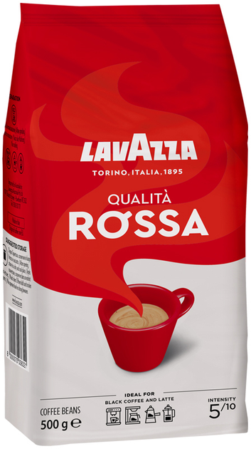 Кава в зернах Lavazza Qualita Rossa 500 г (8000070036321) - зображення 1