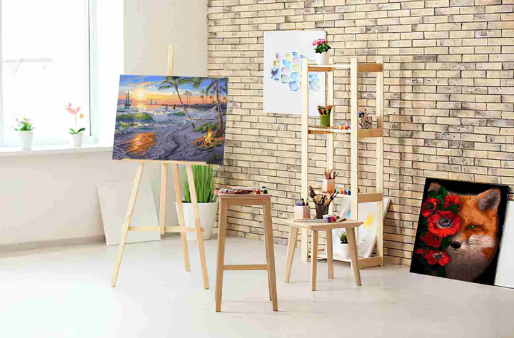 Malowanie po numerach Twoje Hobby Wypoczynek nad morzem 40 x 50 cm (7427298498648) - obraz 3