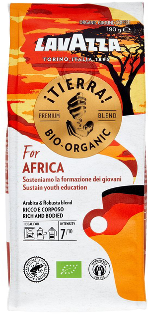 Kawa mielona Lavazza Tierra Bio-Organic for Africa 180 g (8000070049604) - obraz 1