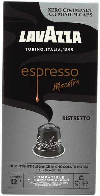 Kawa w kapsułkach Lavazza Espresso Maestro Ristretto 10 szt (8000070053564) - Zdjęcie 2 Kawa w kapsułkach Lavazza Espresso Maestro Ristretto 10 szt (8000070053564) - obraz 2